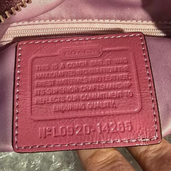 Coach 1941 Alex Pink Patent Leather Tote 14265 - Picture 10 of 10
